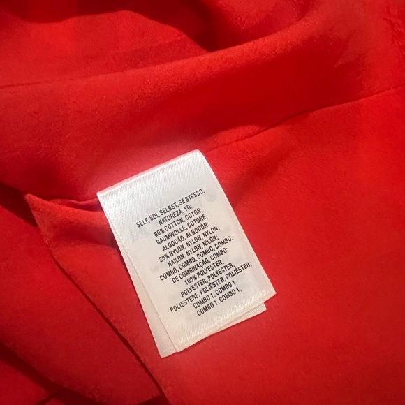 Free People Red Lace Mini Dress Size 4 V Neck V Back Size 4 Sexy Romance - Picture 4 of 6